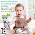 Silicone Reusable Baby Food Pouches Bpa-free   Eco-friendly Baby Food Pouches