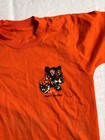 Vtg 80 s Bsa Boy Scouts Of America Orange Short Sleeve Shirt Youth Medium  