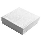 White Swirl Cotton Filled Jewelry Cardboard Box Lots Of 100 200 500
