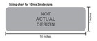 10in X 3in Trash Vinyl Sticker Business Sign Label Decal