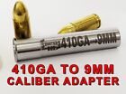 410ga To 9mm Luger Caliber Adapter - Reducer - Stainless Set Of 5 -free Shipping