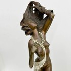 Angelo Basso Italian Primavera Patinated   Leafed Bronze Sculpture Ltd Ed 175