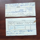 Pair Of India Revenue Stamps Madhya Bharat Two Annas Used