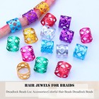 Naiska 50pcs Dreadlocks Jewelry Beads  Hair Braid Clips  Rings For Set-3 