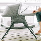 Baby Delight Slumber Deluxe Portable Rocking Bassinet Mesh Walls Compact Fold