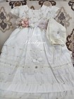 Free Shipping   Beautiful Ivory Christening Gown  Baptism Dress Hermoso Vestido