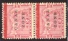 Canal Zone 11 Inverted  m    Close Spaced  panama  Var s Mint Pair Bx6278