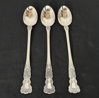 Gorham  buttercup  Sterling Silver Set Of Three 7 1 2  Iced Tea Spoons