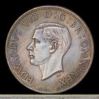 Pattern 1937 United Kingdom Edward Viii Half Crown Silver Plated Coin