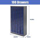 100 Drawers Parts Cabinet  Bolt   Nut Storage Hardware Tool Organization Shelves