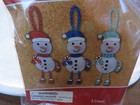 Foam Ornaments Activity Kit - 3 Count - 3d Snowman -measures Approx avg 4 In