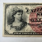 1863 10 Cent Fractional Currency United States Note Fourth Issue