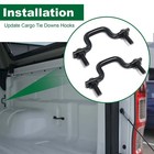 2pcs For Ford Ranger Rear Bed Tie Down Rope Hooks 2019-2023  With Bolts