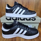 Adidas Men s Breaknet Court Sneaker Shoes   Black white   Various Sizes