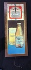 1979 Budweiser Light Beer Anheuser-busch Hanging Lighted Beer Clock Sign  Rare 