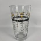 Vintage Bar Ware Cocktail Glasses With Drink Recipes Set Of 5 Mcm Retro Barware