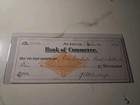 Sling s      Vintage 1882 The Bank Of Commerce - St  Louis       Bank Check 