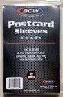 2 Packs Of 100 Bcw Standard Size Postcard Sleeves