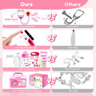 Doctor Kit For Toddlers 3-5  Pretend Doctor Kids Play Set With Costume And Steth