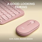 Logitech - Pebble 2 Combo Compact Wireless Scissor Keyboard And Mouse Bundle    