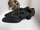 Antique Edwardian Black Silk Shoes Lace Up W gloves   Mink Hat Lot Added Broach