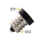 6pcs E12 To E11  Candelabra E12 Socket To Mini Candelabra E11 Base Adapter