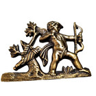 Cupid Shooting His Arrow Bronze Mount Pediment Antique French Salvaged Furniture
