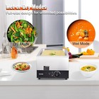 Full Size 24 Qt Buffet Food Warmer With Lid  1000w Stainless Steel Design