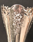 Art Nouveau G c  Shreve   Co  Reed   Barton Sterling Trumpet Vase  Not Weighted