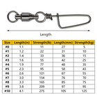 Lots Fishing Snap Swivels Ball Bearing Swivel Coastlock Snap 11-275lb Big Game
