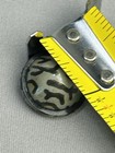 Vintage Black   Grey Dome Button Possible Celluloid