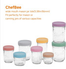 Wide Mouth Mason Jar Lids -  8pcs Colored Mason Plastic Lids Wide Mouth  Leak Pr