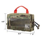 Krydex Clear Top Insert Pouch Bag Organizer Hook   Loop Small For D3 Backpack