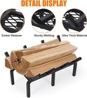 14 Inch Fireplace Grate With Ember Retainer cast Iron Fireplace Log Grate fir   