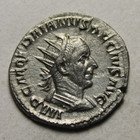 Rare Genuine Ancient Roman Silver Coin Antoninianus Trajan Decius 249 Ad Dacia