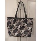 1366 - Michael Kors Jet Set Charm Medium Graphic Logo Carryall Tote Bag - Nwt