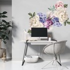Watercolor Peony Flower Wall Decor Flower Wall Stickers Removable Floral Wall   