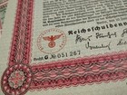 Germany 1941 Berlin Deutschen Reichs Nazi 1000 Reichsmark Coupons Bond Loan