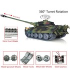Us Stock Henglong 1 16 3888a King Tiger 7 0 Rc Ir Tank Barrel Recoil 360  turret