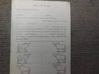 Antique 1881 Cattle Bill Of Sale With  Figures To Show Brands And Ear Markings