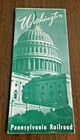 1950 s Washington Dc Travel Brochure Pennsylvania Railroad Train Souvenir