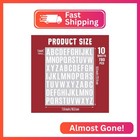 10 Sheet Small Letter Stickers - 1 Inch White Vinyl Self Adhesive Alphabet Stick
