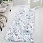  Runner Rug 2x6 Paisley Entryway Anti-slip Vintage Distressed Floor Carpet Low 