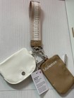 Nwt Lululemon Beige And Ivory Dual Wristlet