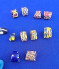 Venetian Millefiori African Trade 11 Assorted Antique Glass Beads Multi Color