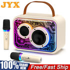 Portable Karaoke Machine With Wireless Microphones  Rgb Lights bluetooth Speaker