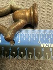 Large 3-1 4    Heavy Fancy Brass Hanging Lamp Threaded Loop  Finial 1 2   tapped