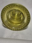 Vintage Hemingray Glass Insulator Colorized Yellow Amber Decorative Railroad Art