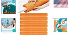 Bulk 4 Pack Jumbo Pool Noodles 40  Orange Foam Water Floating Fun