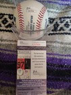 Ivan Rodriguez Autographed hof  17 Inscribed Oml Baseball With Jsa Coa   Case 